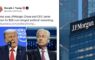 February 20, 2026 – JPMorgan Chase formally admits to terminating more than 50 Trump bank accounts after January 6 protest
